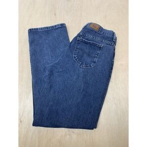 LEE Jeans Womens Size 10M  30x31 Dark Wash Straight Leg High Rise‎ Blue Denim